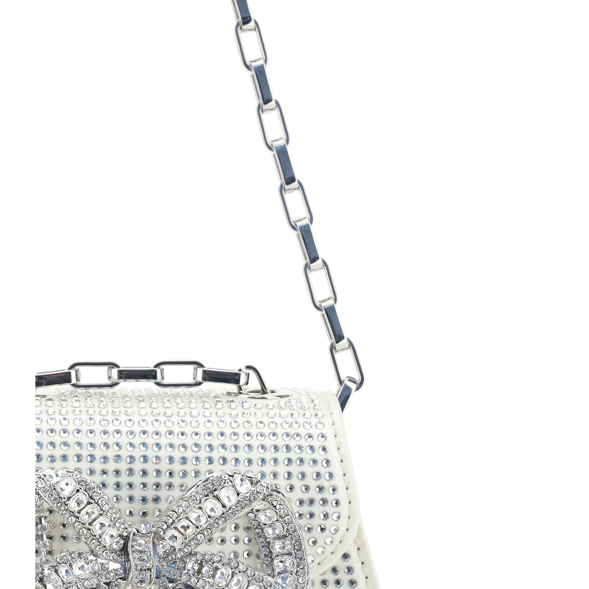 Rhinestone Micro Bow Handbag