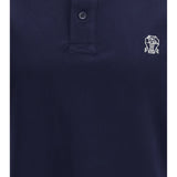 Polo in cotton jersey with short sleeves