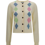 Diamond-pattern Cardigan
