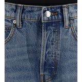 Layered belt logo-waist Jeans