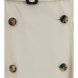 Midi Trench Skirt in gabardine