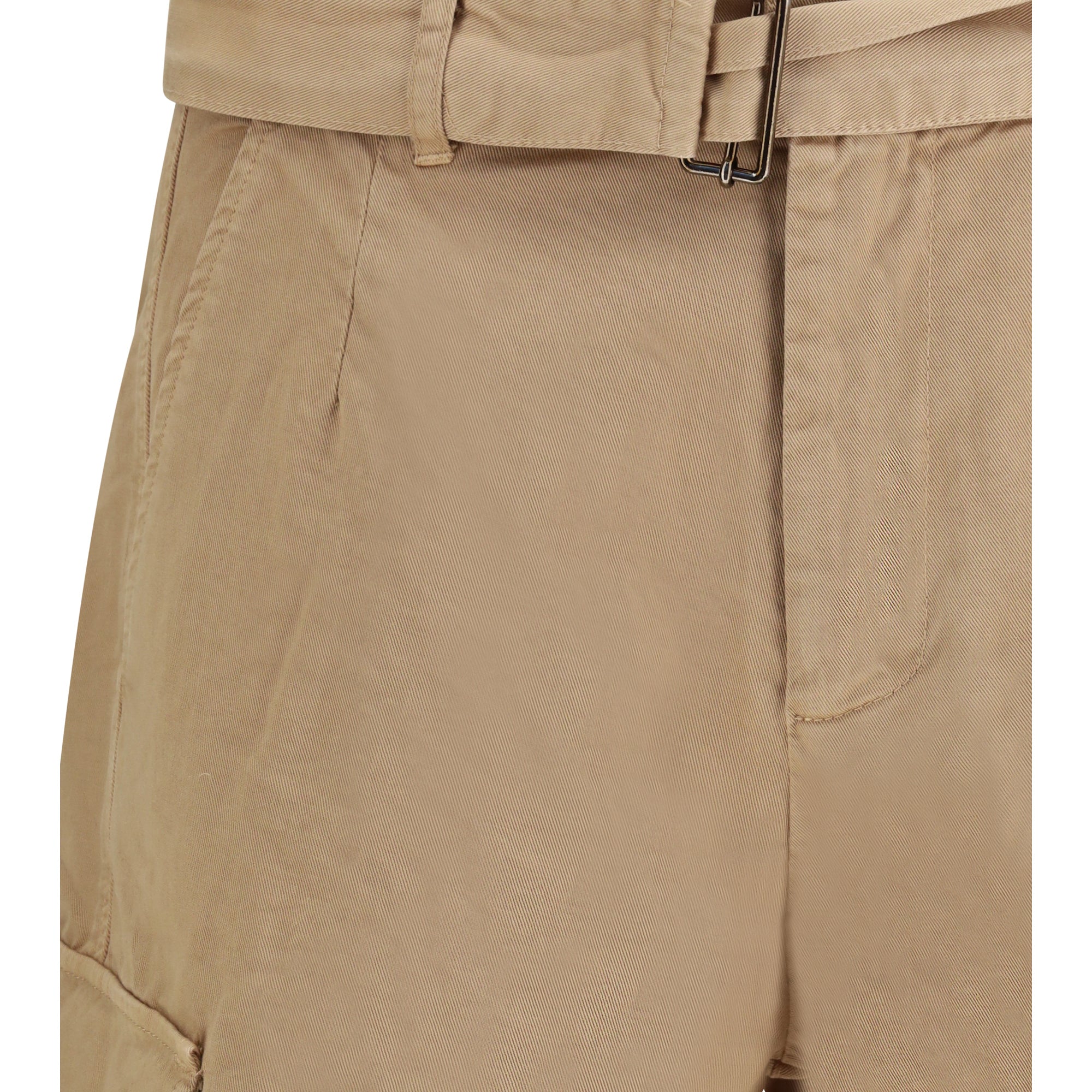 Belted button Cargo Shorts