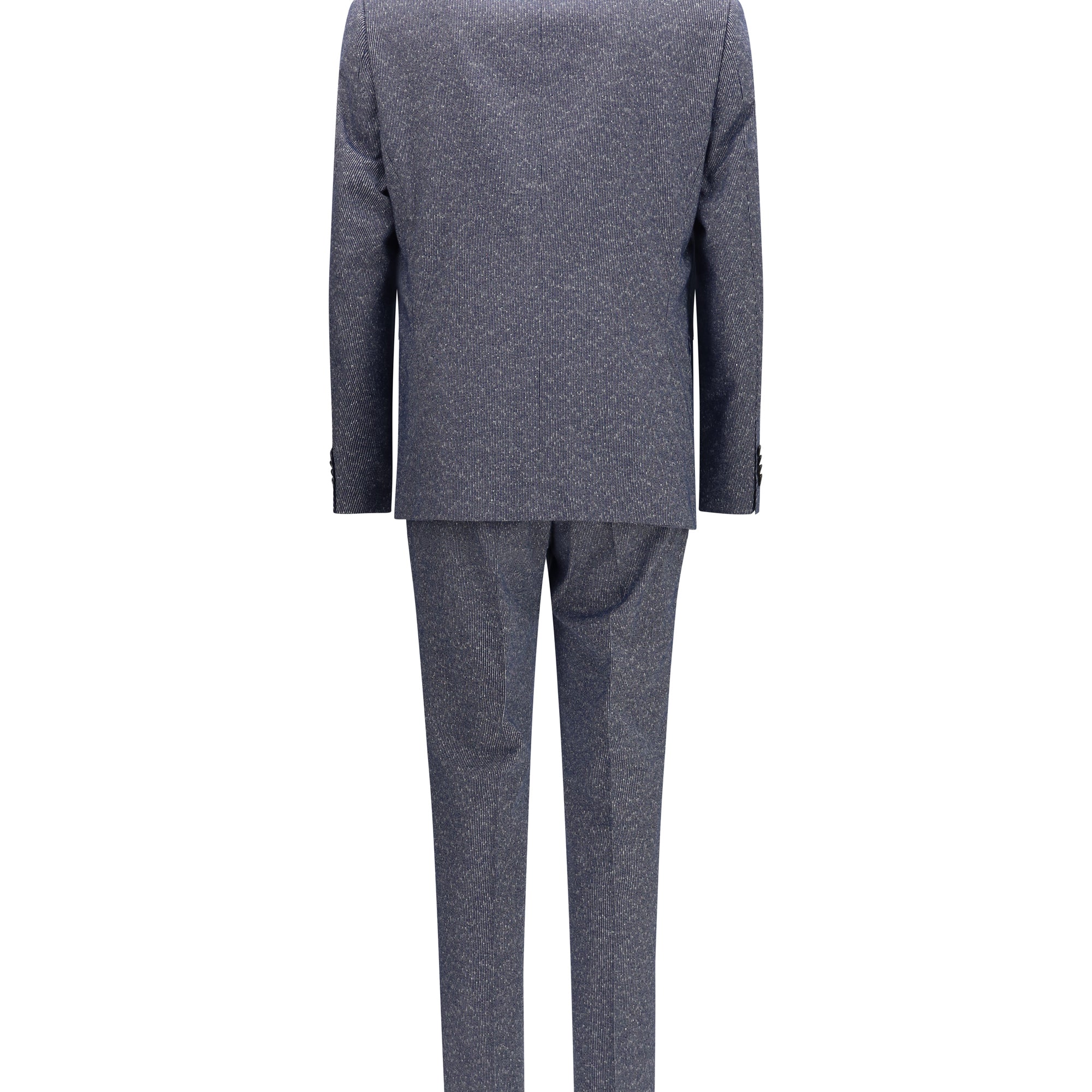 Striped viscose and cotton blend Suit