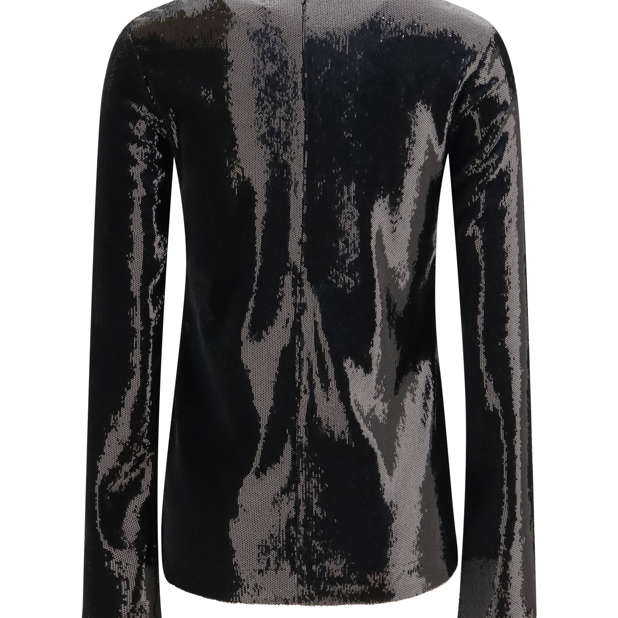 Long-sleeved sequin Top
