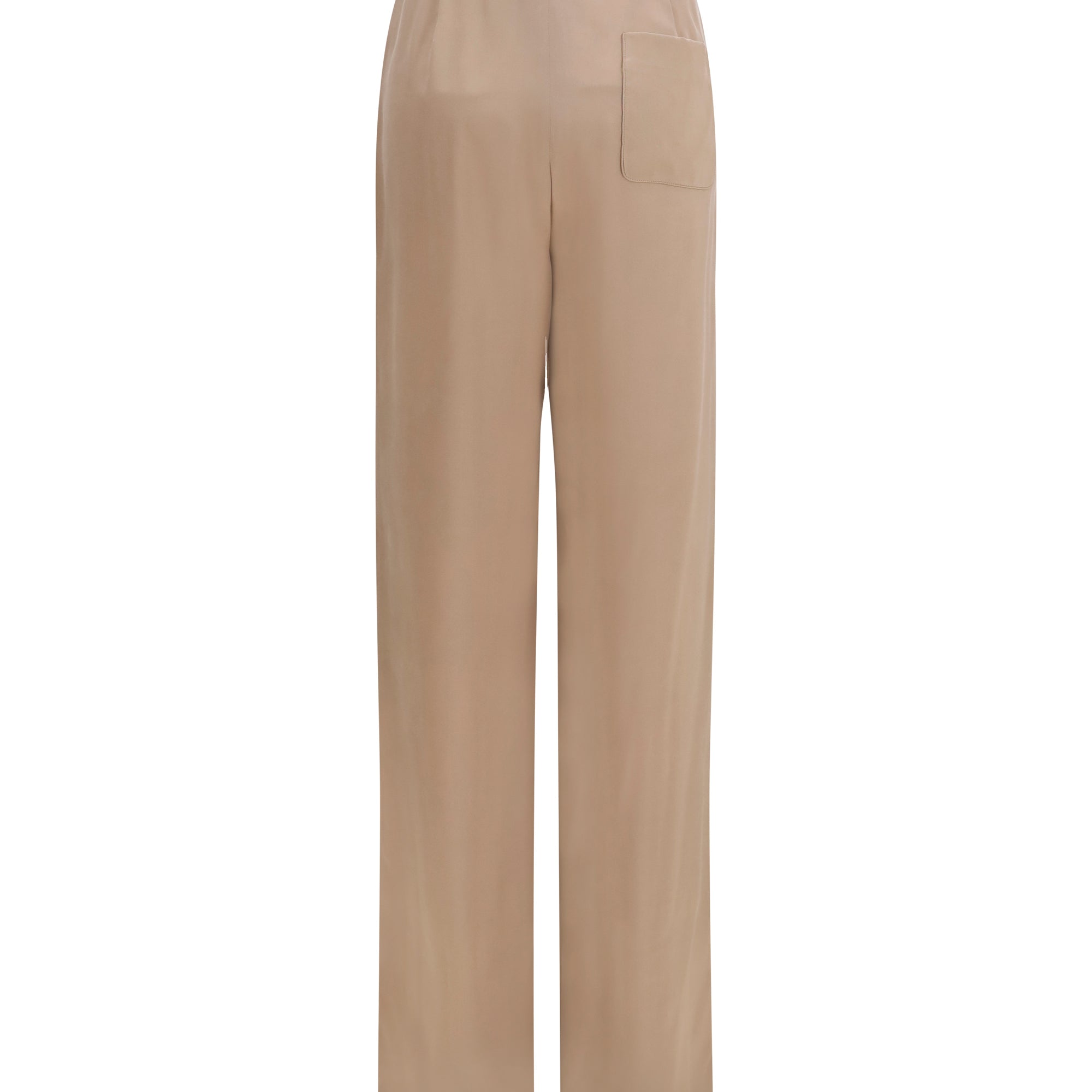 Straight silk Pants
