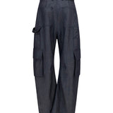 Denim print cargo Pants