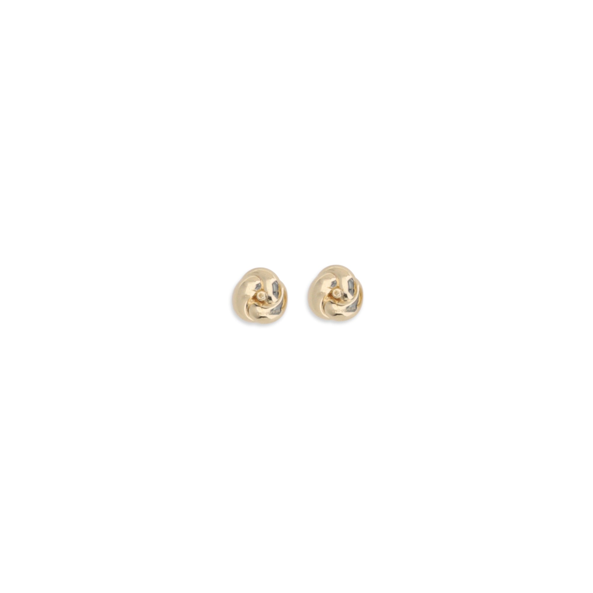 Small gold drop knot Earrings