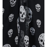 Draped long skull Skirt