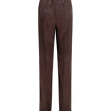 Stretch silk satin Pants
