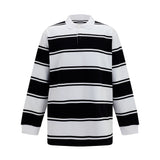 Striped long-sleeve Polo