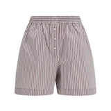 Striped silk Shorts