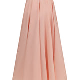 Long circular Skirt in cotton poplin