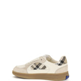 Terrace leather and Check Sneakers