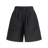 Cotton-blend cargo Bermuda Shorts