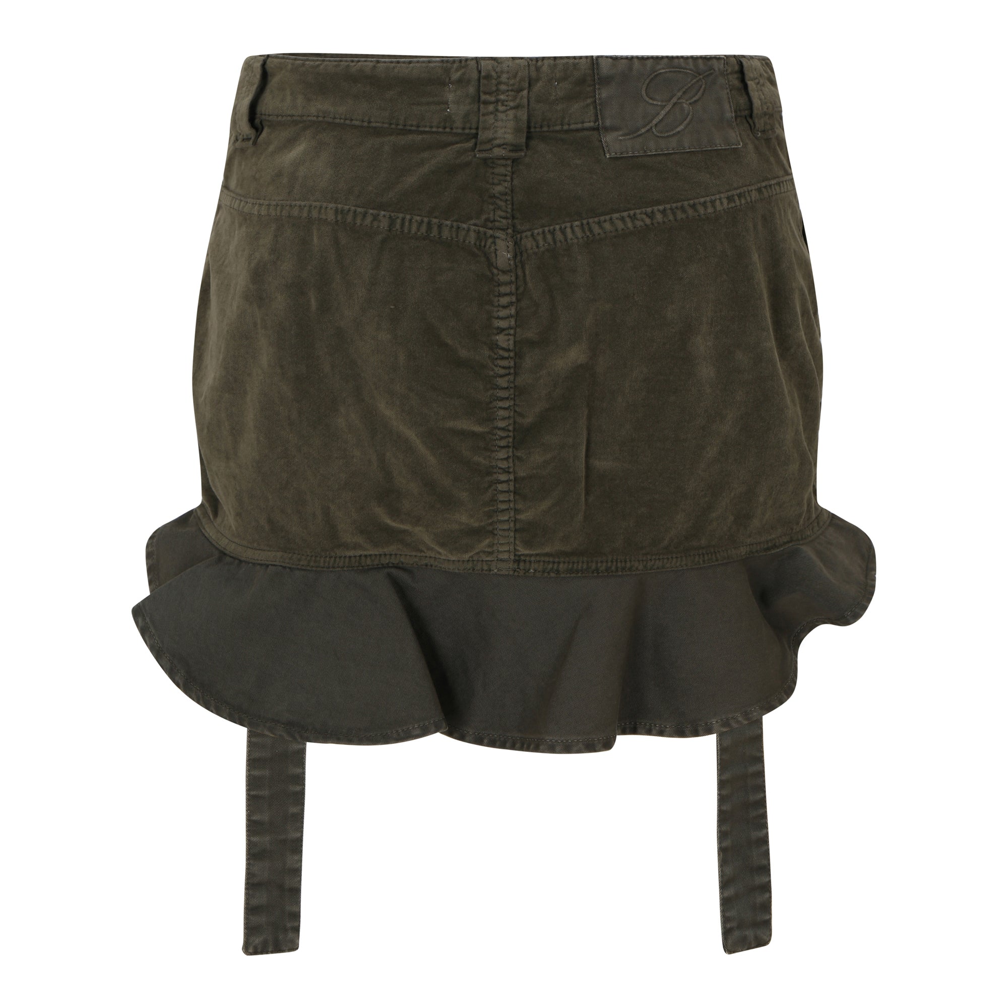 Velvet Mini Skirt