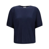 Short-sleeve cashmere and silk Sweater