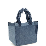 Small trapeze denim Shopper
