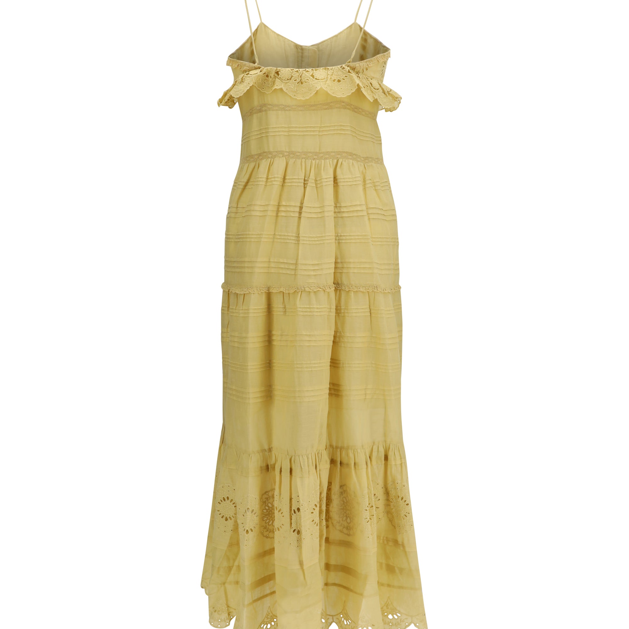 Paule long ruffled Dress