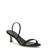 Ella satin Slingback Sandals