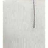 Cotton Sweater with a high neckline