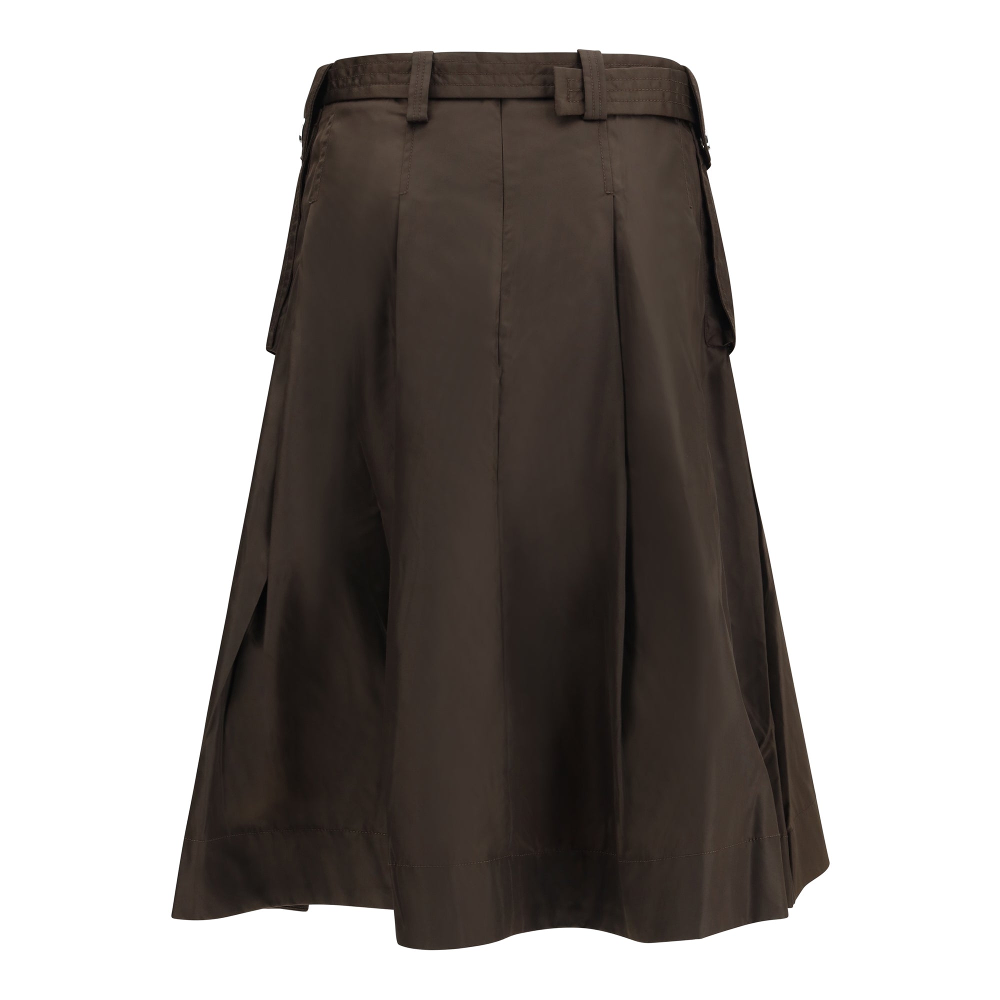 Duchesse Nylon Pleated Skirt