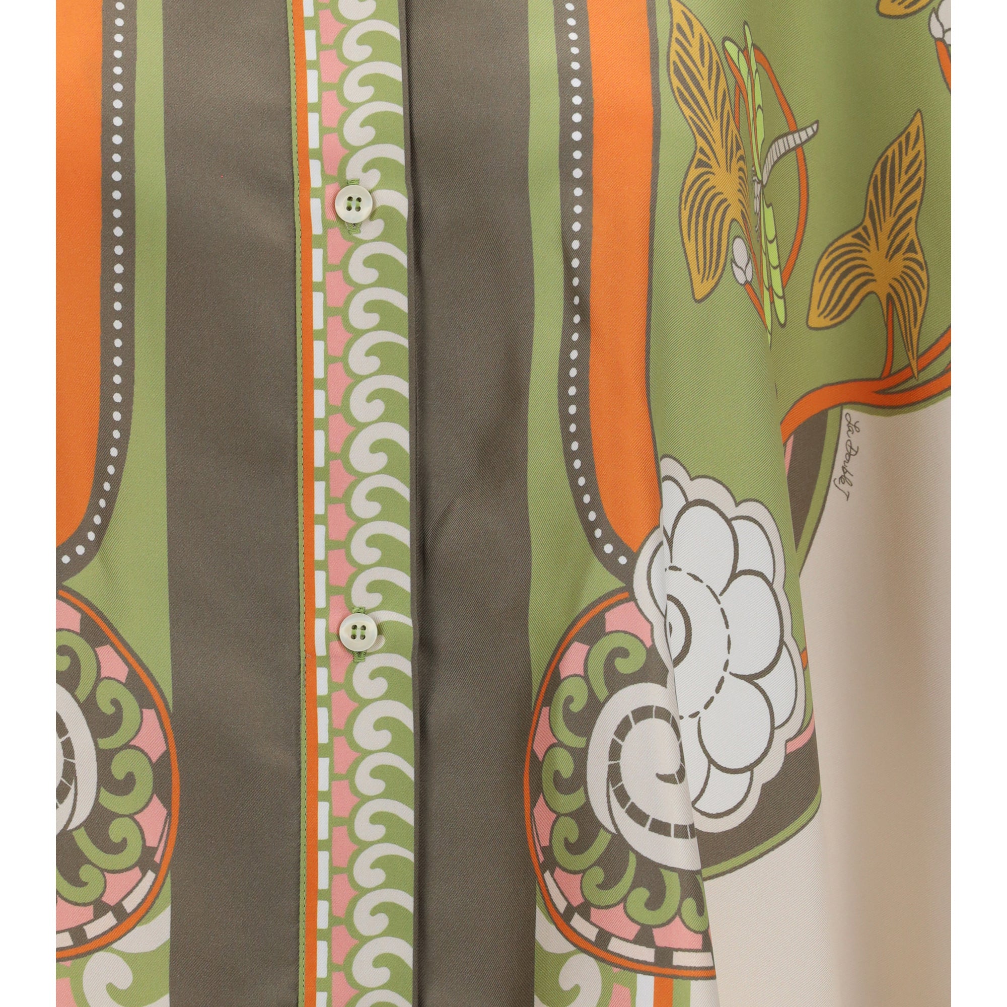 Printed silk scarf Shirt