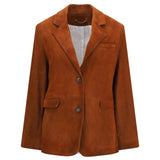 Single-breasted leather Jacket