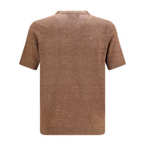 Linen and cotton crewneck T-shirt