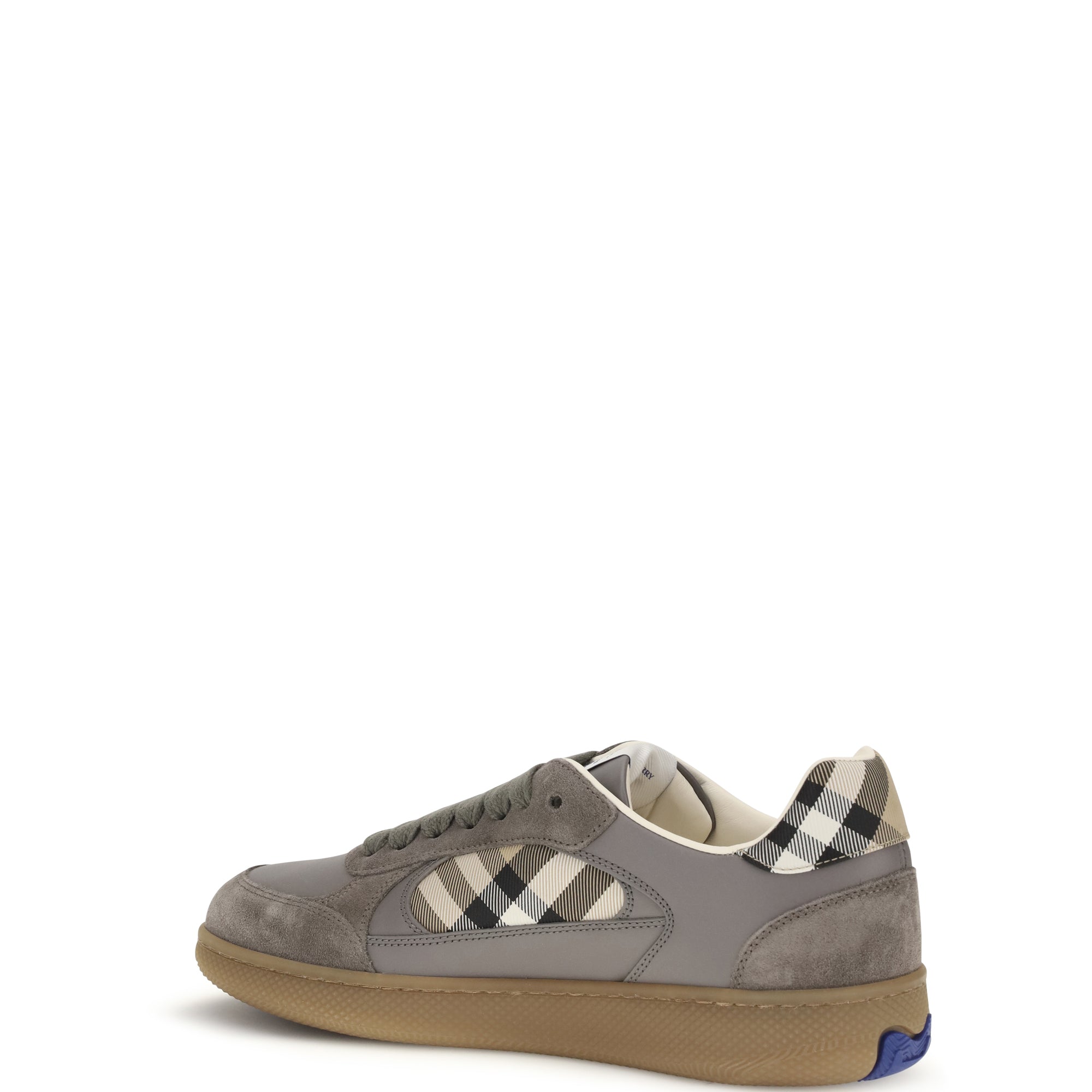 Terrace leather and Check Sneakers