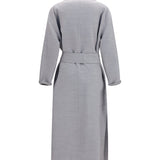 Belted double wool Coat