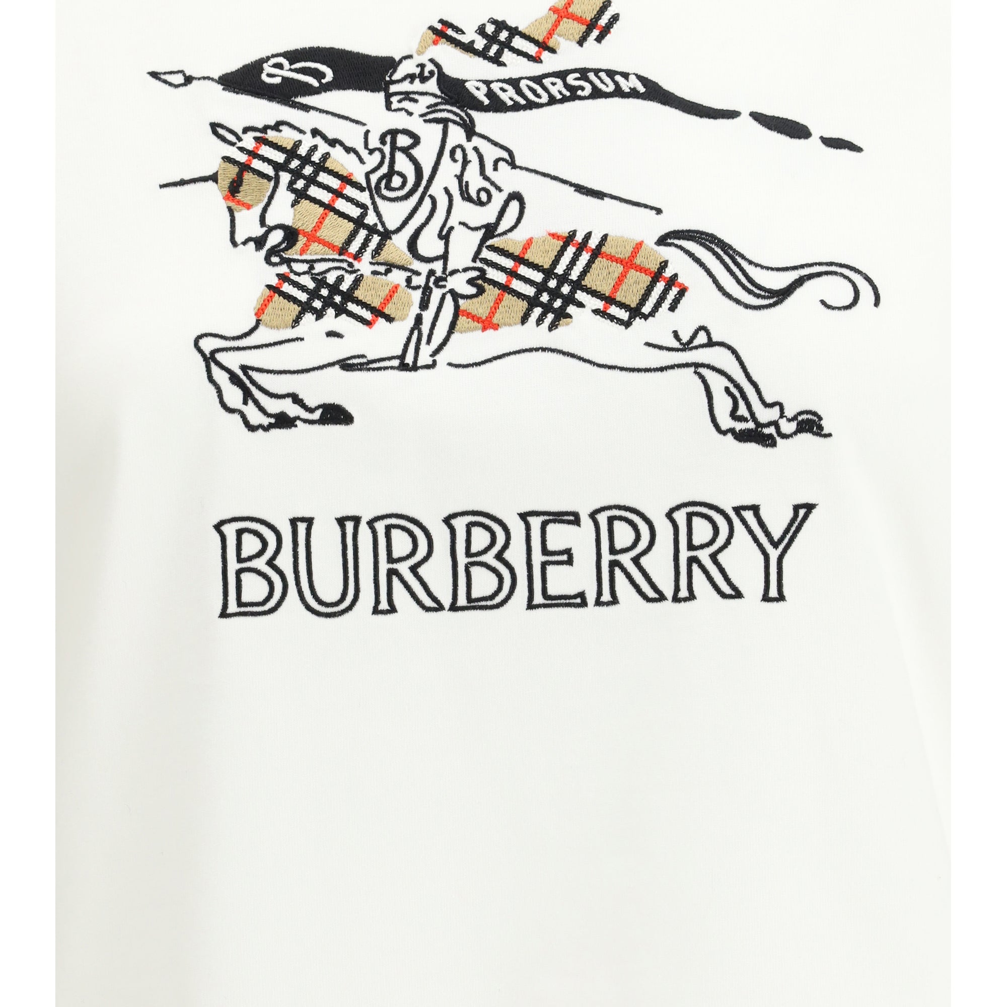 Cotton T-shirt with drawn EKD