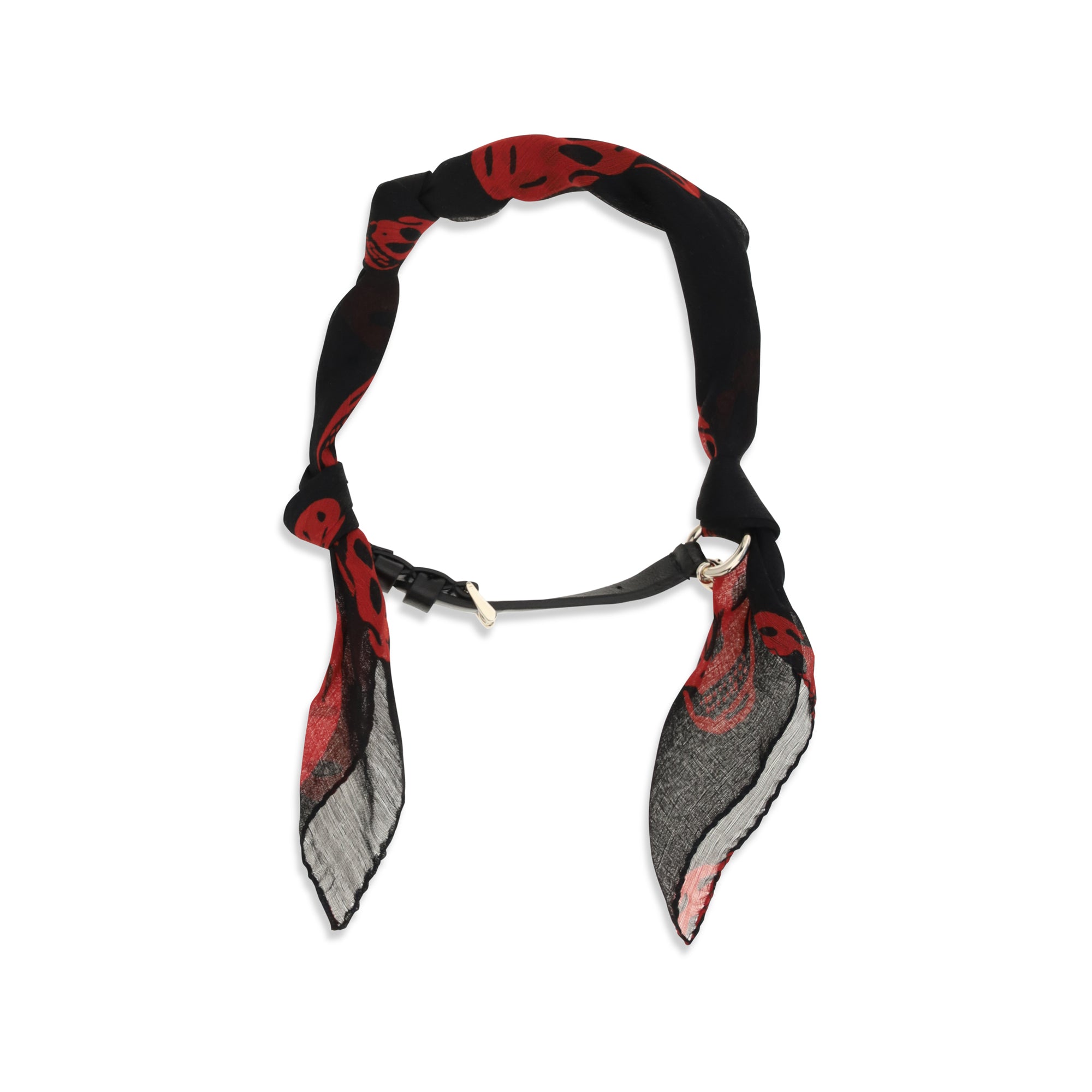 Double-wrap Skull Scarf Bracelet