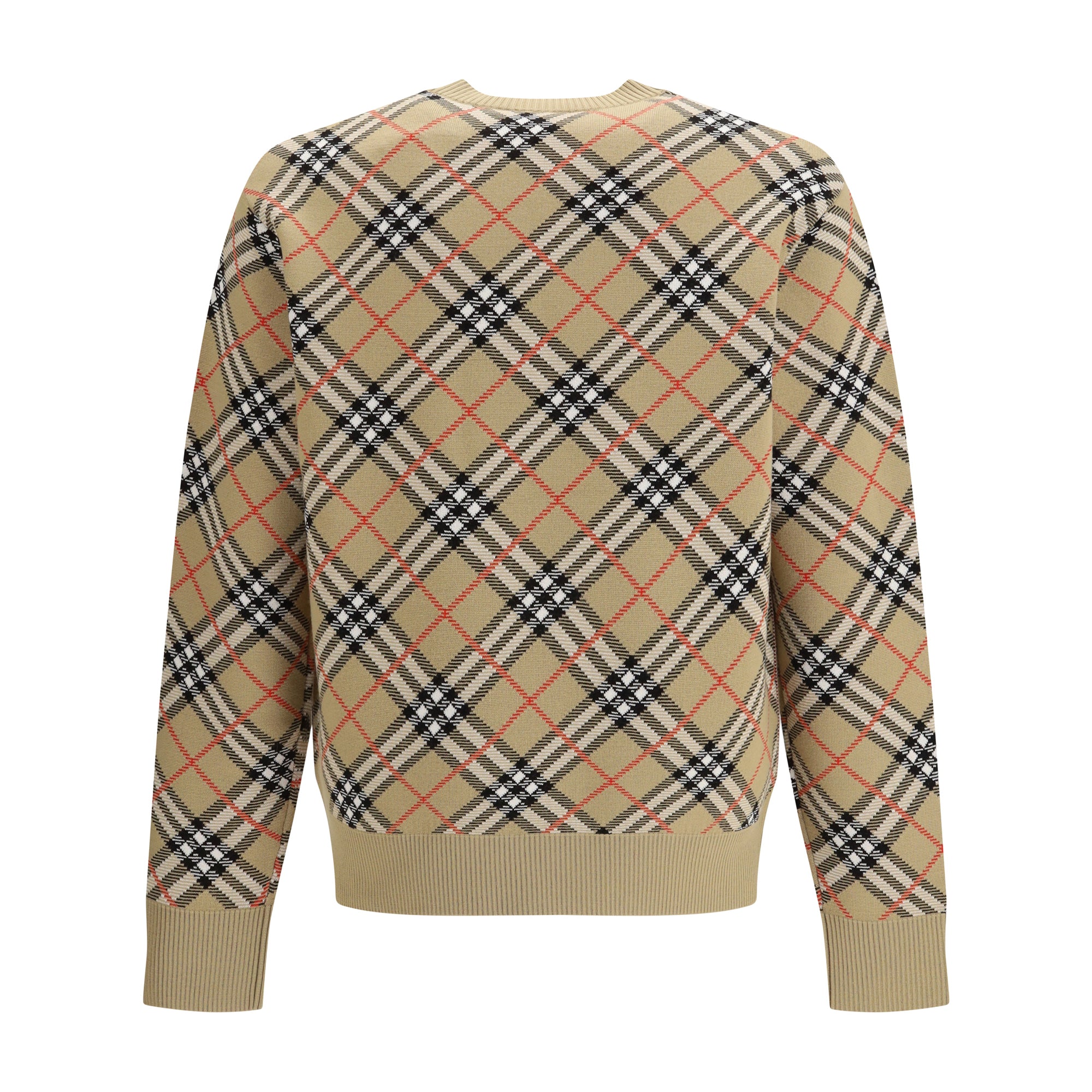Wool Check Sweater