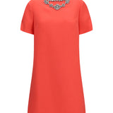 Embellished crew-neck Dress
