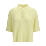 Short-sleeve polo neck Sweater