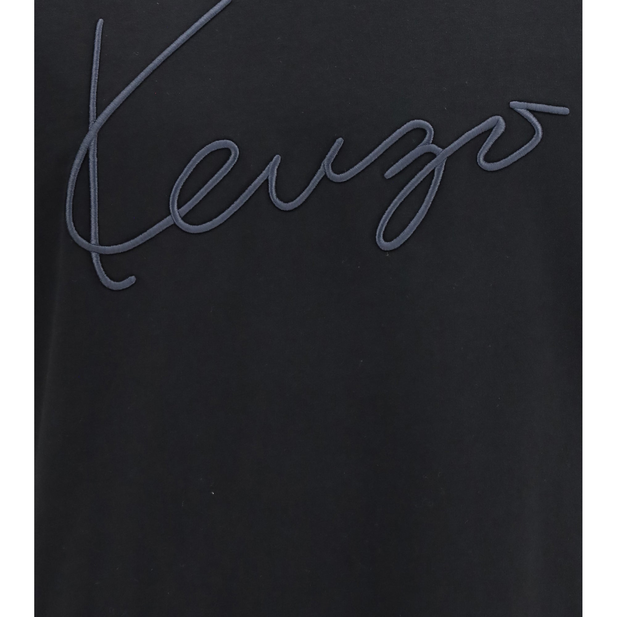Embroidered signature cotton T-shirt