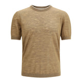 Short-sleeved linen blend Shirt