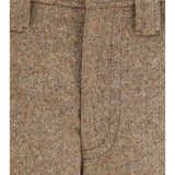 Tailored wool-blend Pants