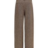 Virgin wool palazzo Pants with Monili detail