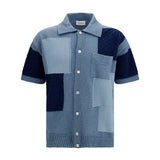 Short-sleeve patchwork Cardigan