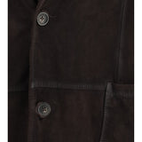 Single-breasted Jacket in suede