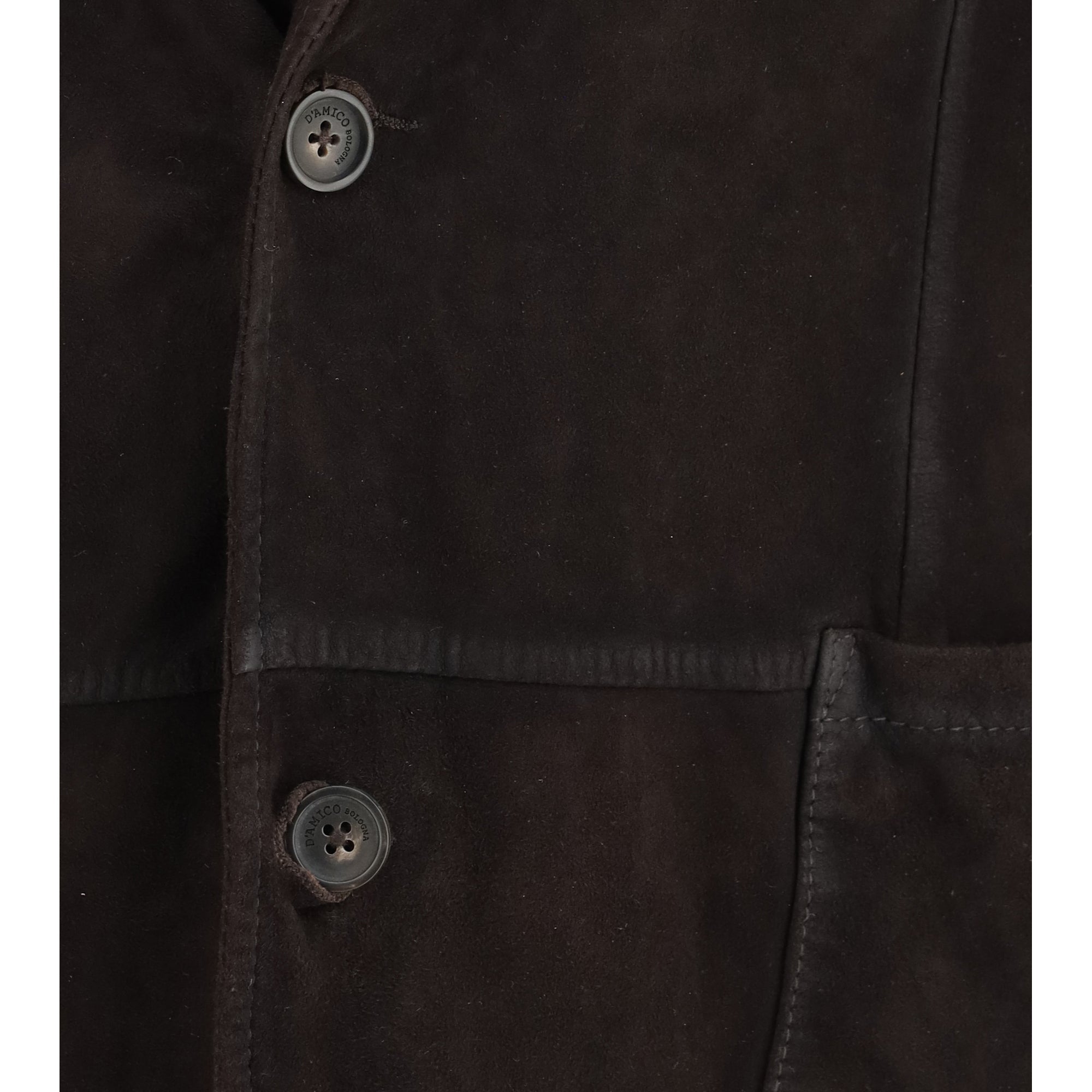 Single-breasted Jacket in suede