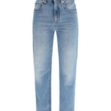 Retro denim Pants with monili