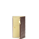 Medium bi-fold Intrecciato Wallet