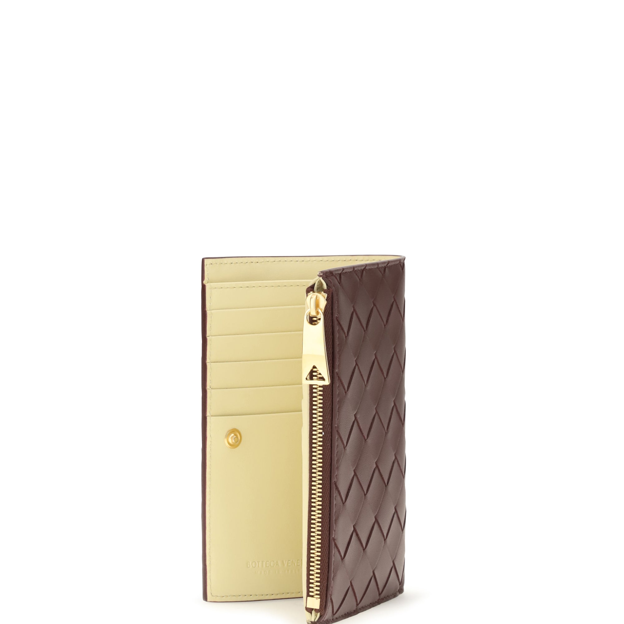 Medium bi-fold Intrecciato Wallet