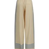 Printed silk Pants