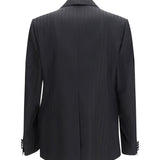 Striped peak-lapel Blazer