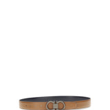 Reversible leather Gancini Belt