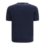 Short-sleeved knit T-shirt