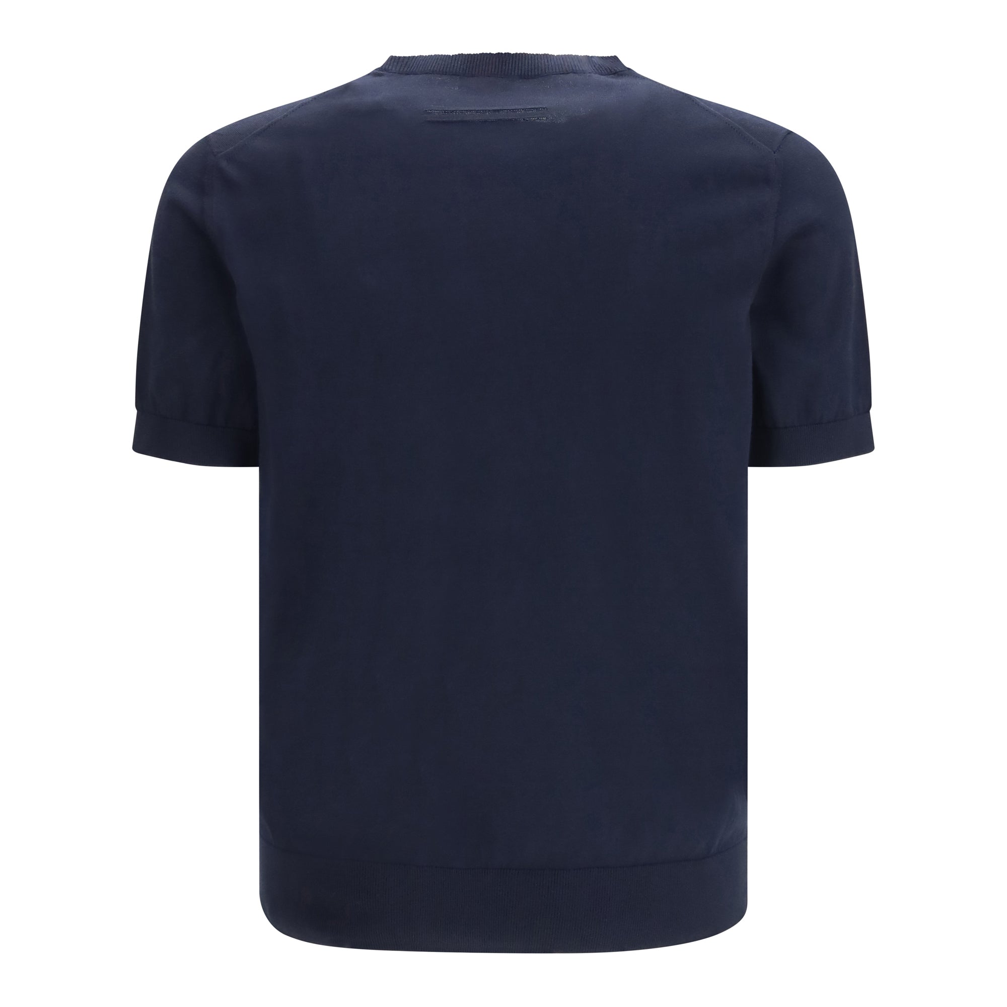 Short-sleeved knit T-shirt